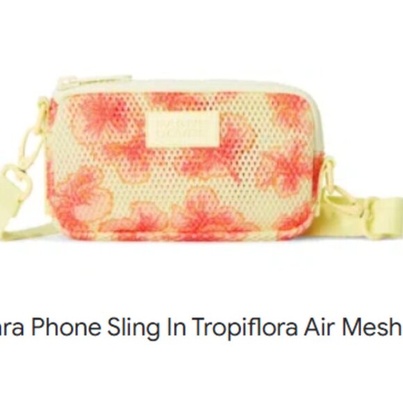 NWOT Dagne Dover Limited Edition Mara Tropiflora Air Mesh Crossbody Bag - Picture 2 of 10